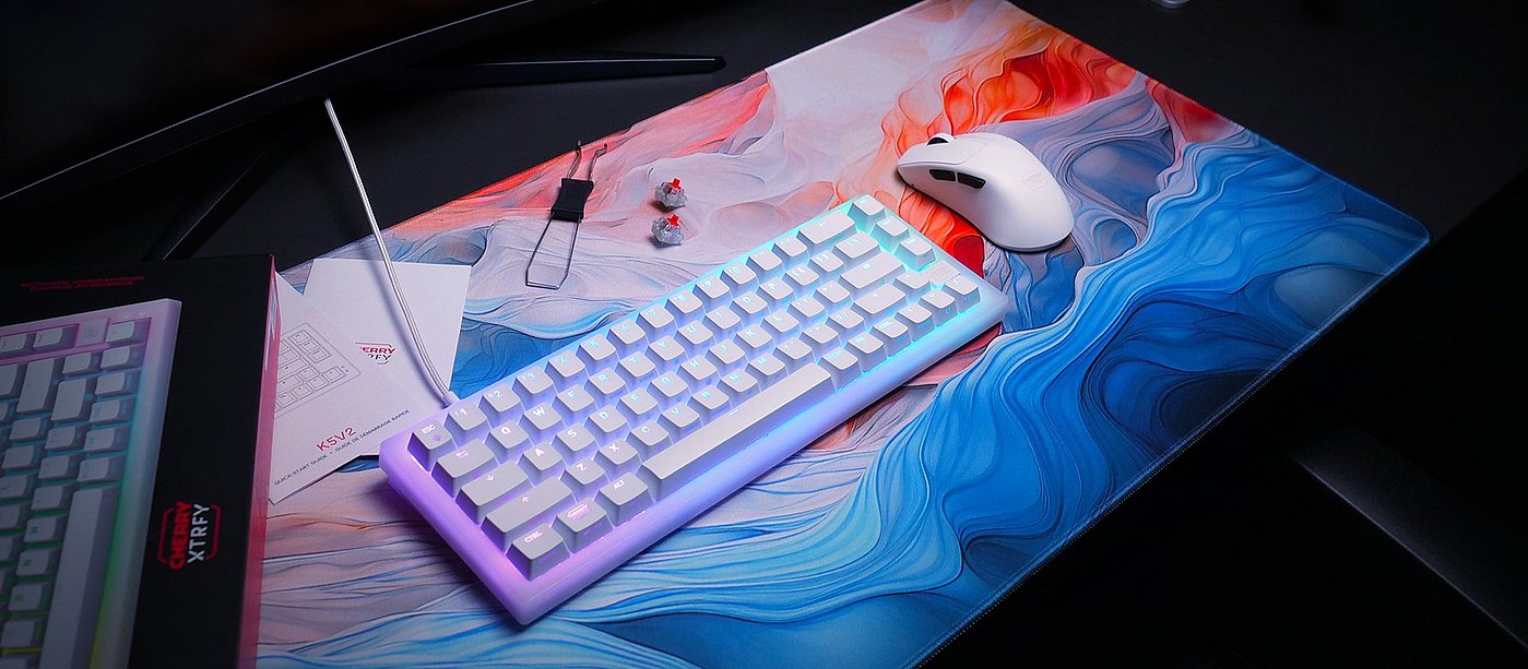 Cherry Xtrfy K V Compact Small Hot Swappable Keyboard Cherry