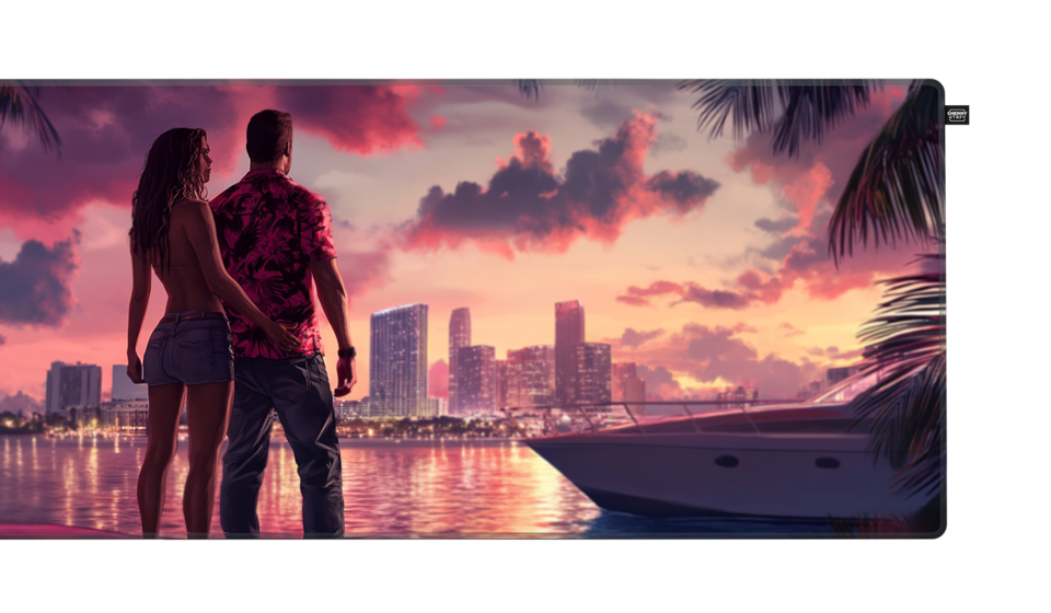 CHERRY XTRFY GP5 Miami Sunset | サンセットデザインのXLゲーミング