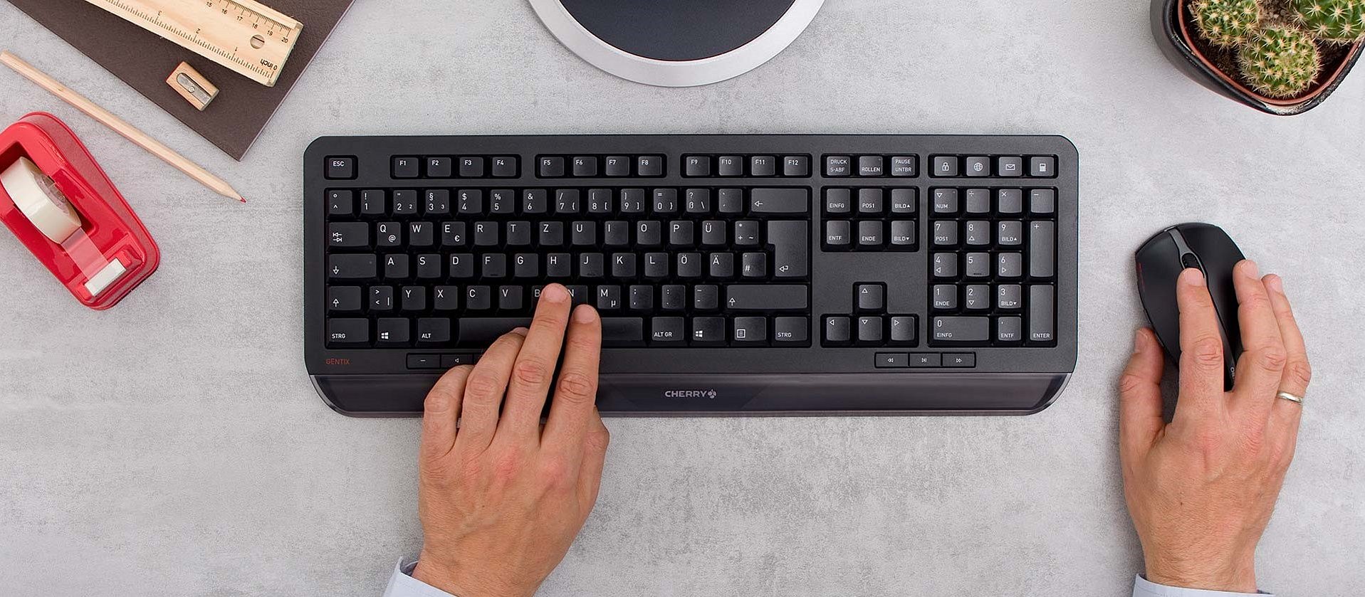 Cherry Gentix Desktop - Keyboard & Mouse Set - | Holy Moley