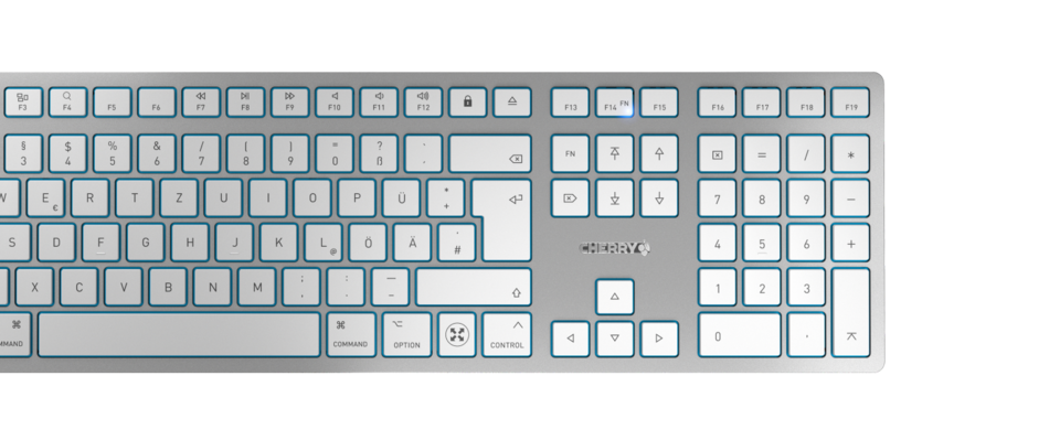 CHERRY KW 9100 SLIM FOR MAC | Wireless keyboard with Mac layout
