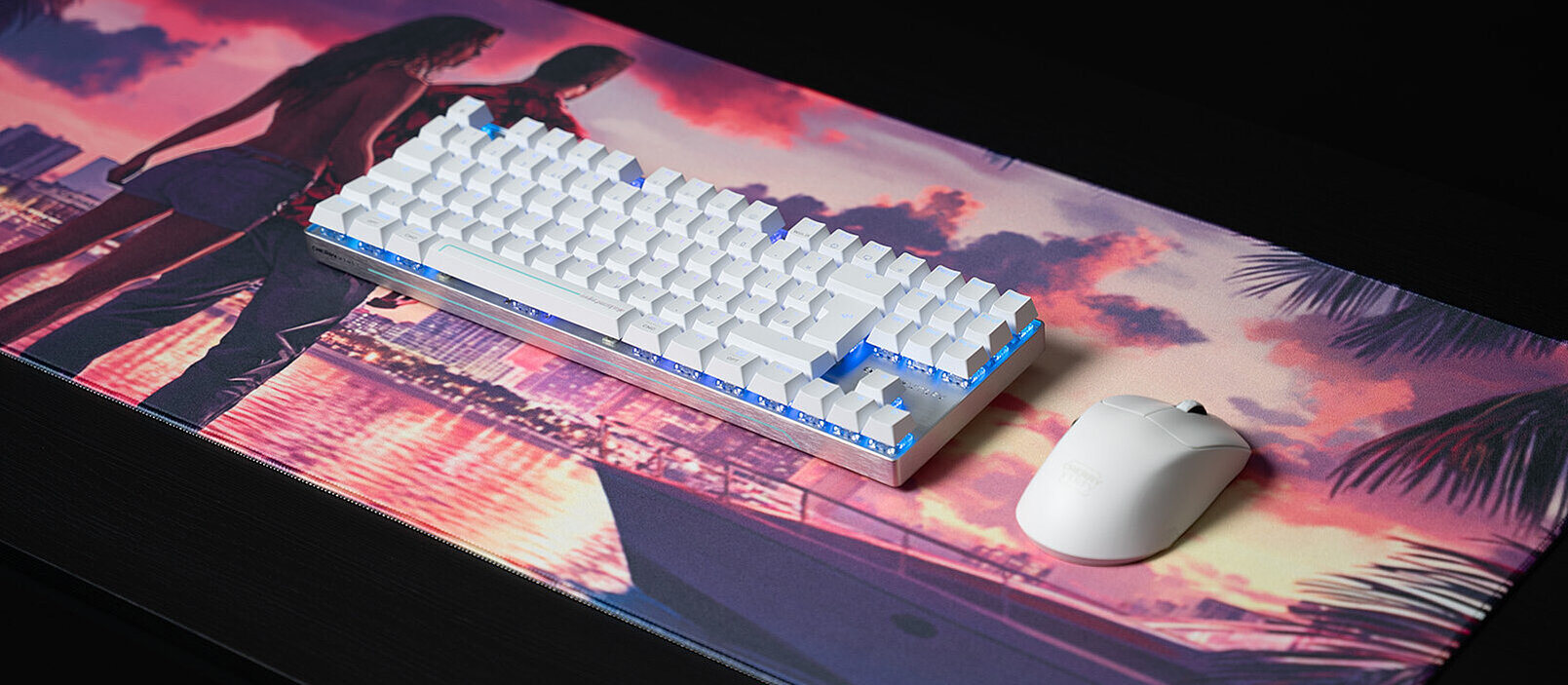 CHERRY XTRFY GP5 Miami Sunset | サンセットデザインのXLゲーミング