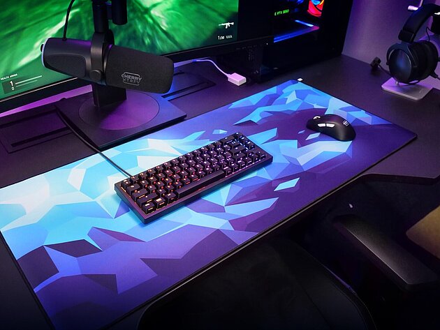 CHERRY XTRFY GP5 Litus Blue｜高速ゲーミングマウスパッド（ブルー