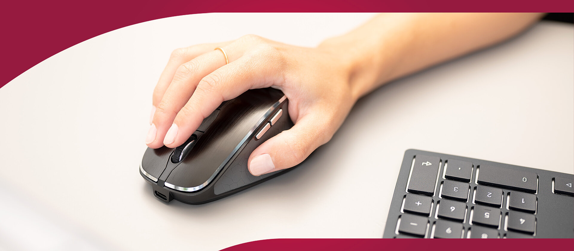 CHERRY MW 8C ERGO | Ergonomic wireless mouse - Cherry