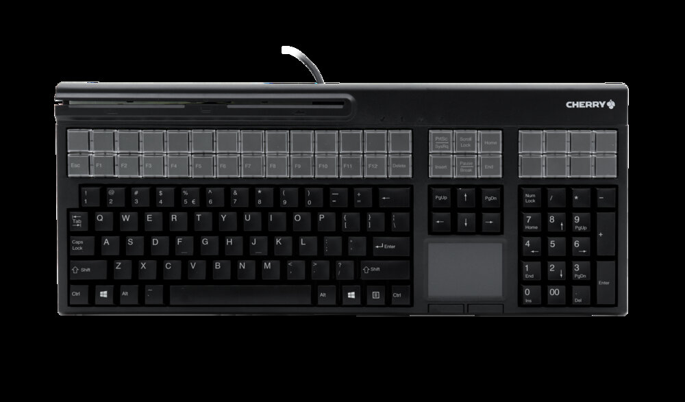 CHERRY G86-71411 | Keyboard with magnetic card reader and touchpad - Cherry
